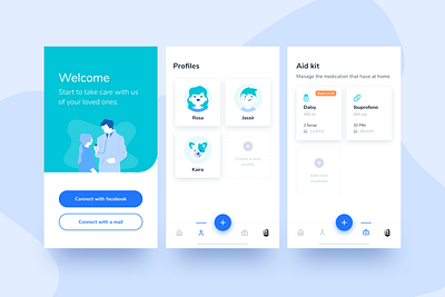 Medical app app design exploration interface interface design medical medical app medical care sketchapp ui ui design ux ui