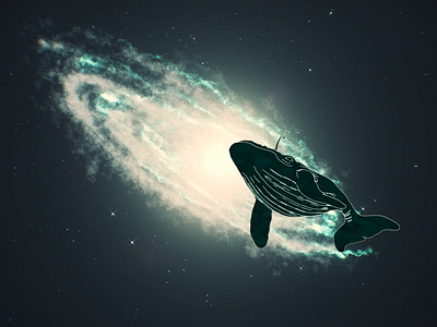 Alien Whale 3d animation after effect after effects animation animation 2d astrophysics motion design motion graphic motion graphics science