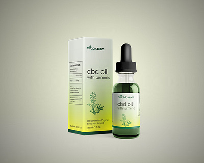 CBD oil packaging 2020 branding cbd creative design graphicdesign green hemp hemp oil leaf oil organic organic food packaging design turmeric