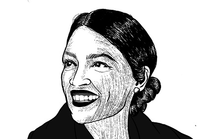 Alexandria Ocasio-Cortez design draw illustration political political cartoon politics procreate procreate art procreate brushes procreateapp true grit true grit texture supply truegrit vector woman woman illustration woman portrait womans