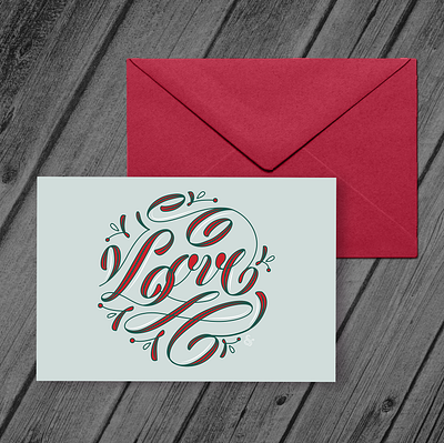 Love Holiday Card card design christmas christmas card handlettering holiday holiday design typeface typography typography design typography logo