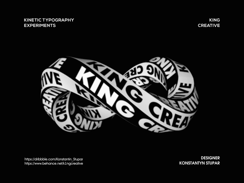 King Creative - type animation animation cinema4d design motion