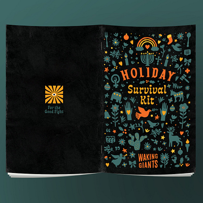 Waking Giants Survival Kit book book design christmas design holidays illustration social justice texas