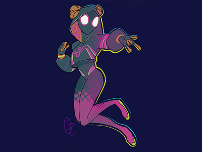 Spidergirl art design fantasy girl illustration studio