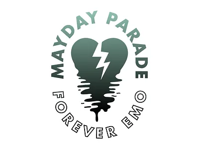 Mayday Parade apparel apparel design band band merch clothing design forever emo heart illustration mayday parade merch reflection shirt tour vector