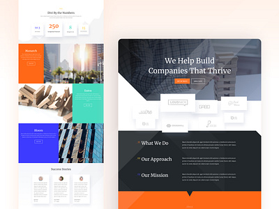 Venture Capital Firm Template Design for Divi bank clean divi elegant themes finance illustration landing page loan product design template typography ui ux venture capital firm web design website