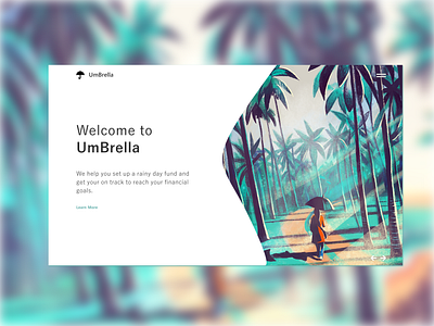 UmBrella Concept Website Design concept daily design daily ui illustration minimalist modern ui design umbrella ux design web design website