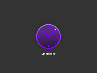 Daily UI #005 app icon check clock dailyui 005 gradient icon minimal