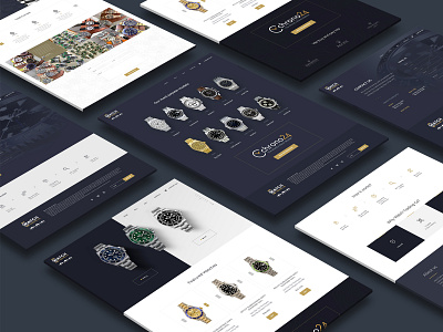 Watches Website creative design graphicdesign philly psd site site builder sketch ux watches website webdesign website website design xd design