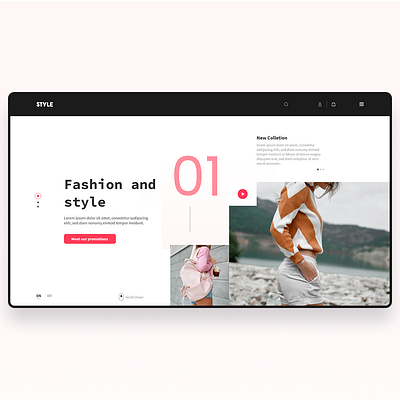 Concept website fashion style adobexd art design flat graphic design interaction design photoshop product design product page typography ui uidesign ux web website