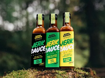 Jerk Sauce Packaging Deisgn branding food food packaging jamaican packaging design sauce sauce bottle street food studio turtle and hare visual identity