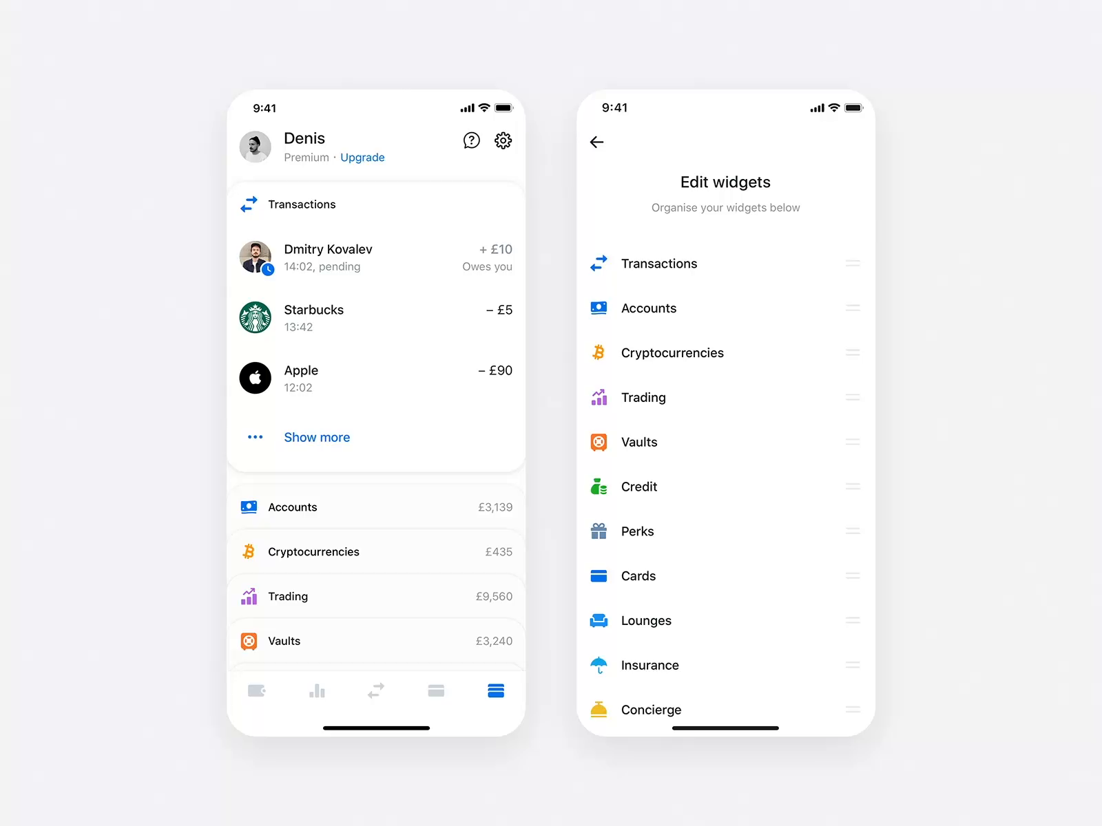 Revolut Widgets by Denis Kovalev for Revolut on Dribbble