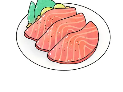 Sashimi design digitalart food icon illustration sashimi vector
