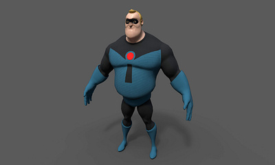 Mr Incredible 3D Model 3d 3d art 3d artist 3d model 3d render cg characters game character game model jayanth kumar c male characters mr incredible mr incredible 2 realistic 3d renderhub renders