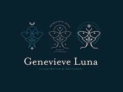 Personal Logo Sneakpeak | Concepts brand brand design brand identity branding branding concept branding design illustration illustrations illustrator logo logo design logodesign logos luna luna moth moon moth personal brand portfolio resume