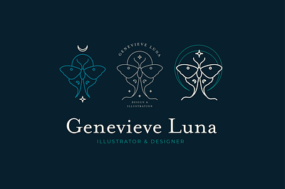 Personal Logo Sneakpeak | Concepts brand brand design brand identity branding branding concept branding design illustration illustrations illustrator logo logo design logodesign logos luna luna moth moon moth personal brand portfolio resume