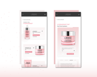 Daily UI 012 | E-commerce Shop | LIERAC PARIS 012 daily 100 challenge dailyui dailyui012 dailyuichallenge ecommerce mobile ui shopping skincare ui uidesign uiuxdesigner uiuxsupply