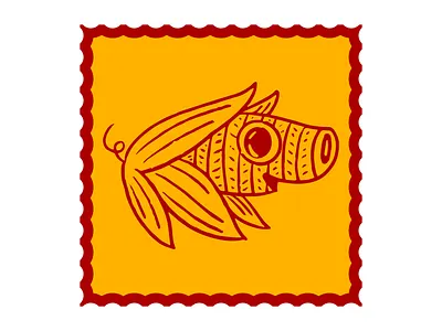 Pork Tamale alebrije branding character corn illustration pig pork tamale
