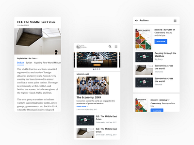 Designing for an online publishing website - Mobile view app app design branding design landingpage mobileapp product design ui uiux ux webdesign