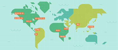 How Can Data Visualization Improve Local Conditions? cubic data datavisualizationsociety design geometric global illustration map