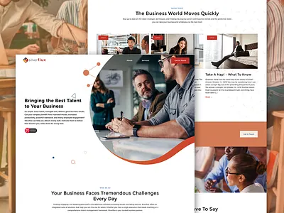 Silverflux - Consulting Agency assessment branding consulting consulting logo design fluid design rebranding red ui web