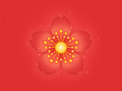 FLOWER cherry blossoms flower red