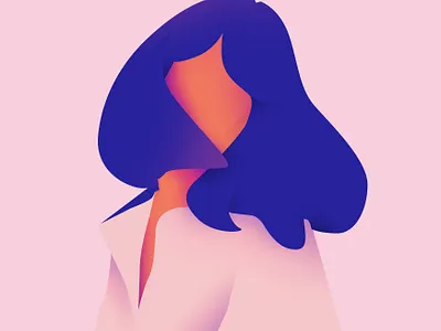 The Lady abstract cute design fashion fashion illustration graphic illustration lady minimal pastel portrait