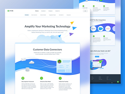 Platform features page illustration navigation ui web design