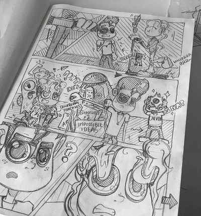 Adventures of Skyguy: Ayzenberg edition 2d boy cartoon character design characterdesign comedy comic girl illustration pencil pencil sketch skyguy videogame