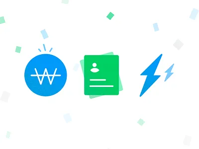 Three Benefits illustration lightning money resume reward