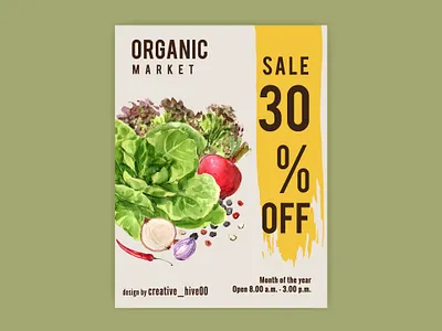 grocery vegetable poster design by creative_hive00 branding clean design flyer artwork flyer design identity illustrator poster art poster design sell typography vector vegetable