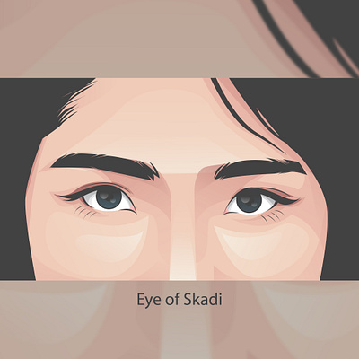 skadi art character creative design illustration illustrator portrait vector vexel work