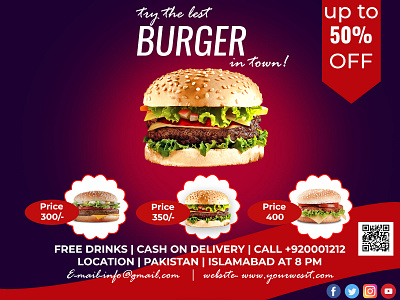 Burger Flyer Design 2019 android app design app background logo flyer background logo flyer design fiverr illustration ios screenshot logo photoshop social media marketing agency typography vector