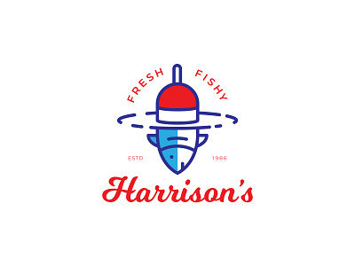 Fishing Company Logo Concept animal art brand branding design fishing fishing logo graphic graphic design icon identity illustration logo vector