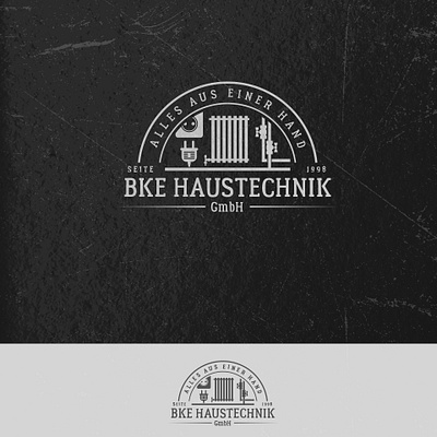 Haustechnik logo design identity design logo vector