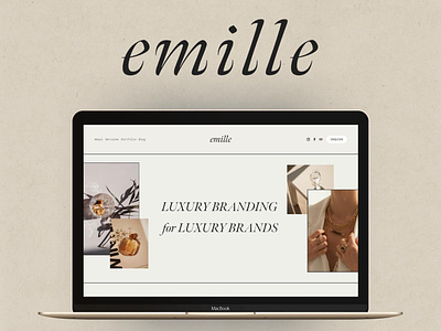 Emille Squarespace Website Template