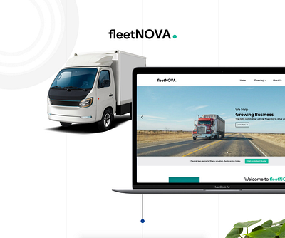 fleetNOVA adobe xd interface design ui uiux user interface ux web page web page design website website design