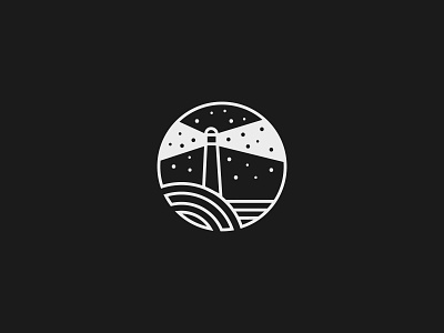 The Lighthouse black branding design flat icon illustration lighthouse logo minimal monochrome ui ux vector white