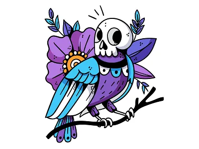 Candy Tattoo 14 bird candy illustration keuj mrberrys skull tattoo tattoo art tattoo design
