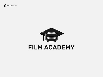 Film Academy Logo academy brand identity branding cinema company logo dribbble education film graduation cap graphic design logo logo design logo idea movie school theater