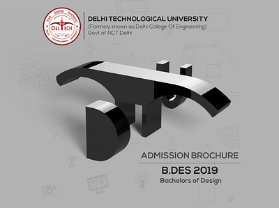 DTU Design brochure autocad brochure design design flat illustration illustrator lettering minimal type typography ux web