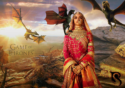 Game of Padmavaat art bollywood gameofthrones illustration imagemanipulation manipulation movies pattern photoshop poster print