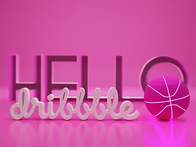Hello Dribbble! 3d blender cg debut