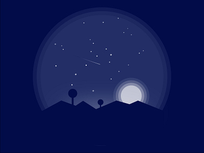 Night Scene adobe illustrator illustration nightlife vectorart