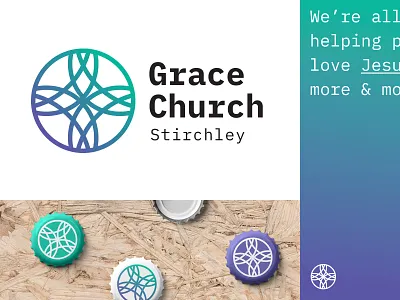 grace branding church cross identity logo