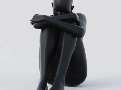 Disconsolation 3d 3d art 3d artist 3drender 3drendering blender blender 3d blender3d blender3dart depression design graphic design graphicdesign minimal render rendered rendering renders sad sadness