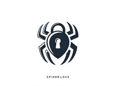 Spider Lock spider inspiration logo design
