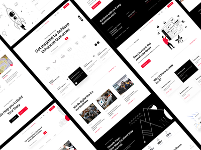 Website Design black branding clean corporate design design ui ui ux ux visual design web app web design web layout website website concept websites white white website xd xd design