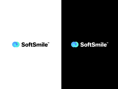 Logo SoftSmile branding logo logo design logotype typogaphy