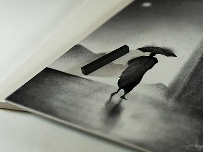 Man Walking in Rain applepencil art artist charcoal charcoalart charcoaldrawing charcoalpainting charcoalsketch charcoalsketching digitalart digitalartwork drawing fineart ipadpro ipadproart painting🎨 procreate procreateart sketch sketchbook